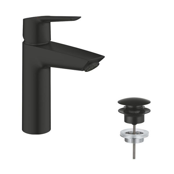 Набор смесителей 3 в 1 для ванной комнаты Grohe QuickFix Start Black UA303305RM CV034632 фото
