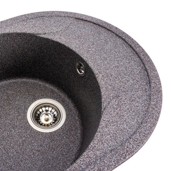 Гранитная мойка для кухни Platinum 5847 ONYX матовая (микс) 38969 фото