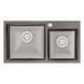 Кухонна мийка з двома чашами Qtap S7843BL 2.7/1.0 мм Black (QTS7843BRPVD10) SD00040297 фото 1