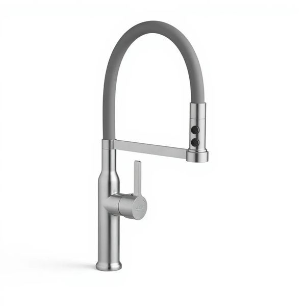 Змішувач для кухні з гнучким виливом Pllen&oacute; Lazio GRA17 spazzolato ST430017 фото