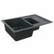 Гранитная мойка для кухни Platinum TOSKANA 7850W матовая Антрацит 49193 фото 3