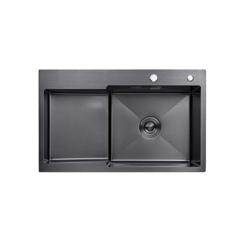 Кухонная мойка Kroner KRP Schwarze - 7848RHM PVD (3.0/1.0 мм) CV030024 фото