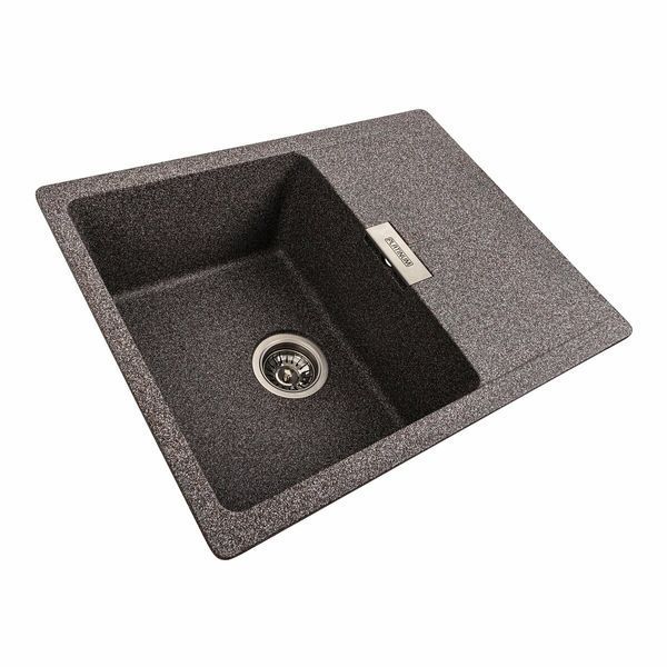 Гранітна мийка для кухні Platinum 6250 ZIRKONE матовий Мікс 41590 фото
