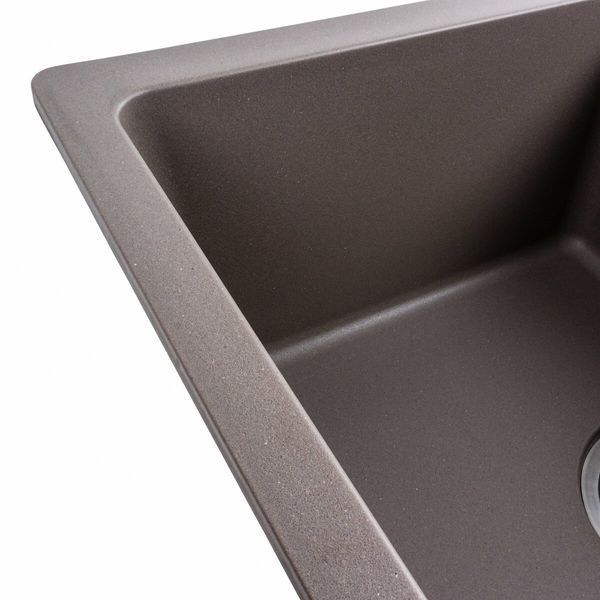 Гранітна мийка для кухні Platinum ZIRKONE 6250 матова Дюна 49267 фото