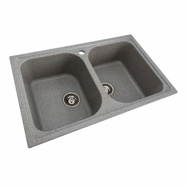 Гранитная мойка для кухни Platinum 7950 Equatoria серый 36402 фото
