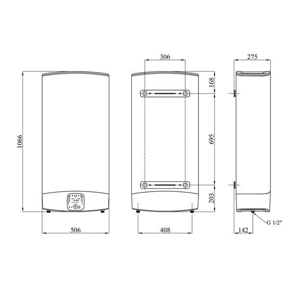 Водонагреватель Ariston VLS EVO 80 EU с мокрым ТЭНом 3626146 CV034106 фото