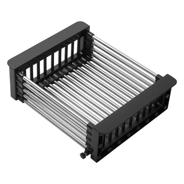 Комплект кухонной мойки Kroner KRP Schwarze 60х50HM PVD ST08 Grafite SL43839 фото
