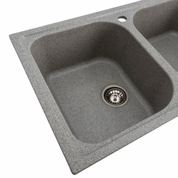 Гранитная мойка для кухни Platinum 7950 Equatoria серый 36402 фото