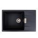 Гранитная мойка для кухни Platinum 7850 ROMA матовий Карбон 48984 фото 1