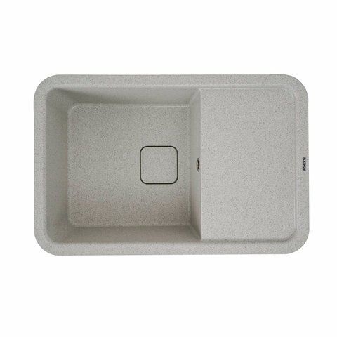 Гранитная мойка для кухни Platinum 7850 CUBE матовая Топаз 3196 фото