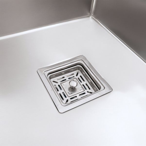 Мойка Platinum Handmade HSB 400x500x230 нержавейка (квадратный сифон 3,0/1,0) 37631 фото