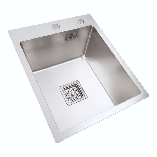 Мойка Platinum Handmade HSB 400x500x230 нержавейка (квадратный сифон 3,0/1,0) 37631 фото