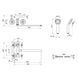 Смеситель для ванны Lidz Dominox 140 с поворотным изливом двухвентильный (c душевым гарнитуром) LDDOM140CRM35529 Chrome SD00041632 фото 2