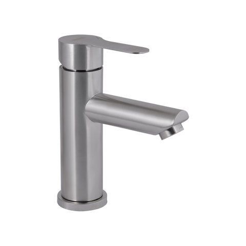Смеситель для раковины Brinex Pure 001F низкий Nickel BRIPUR001FNKL SD00053172 фото