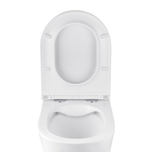 Комплект 4 в 1: Инсталяция Grohe Rapid SL 3 в 1 38772001 + Унитаз безободковый Kroner Armada WHI513636 RIMLESS с сиденьем Slim Duroplast / Soft-close / Quick relase (38772001KA513636) CV033815 фото