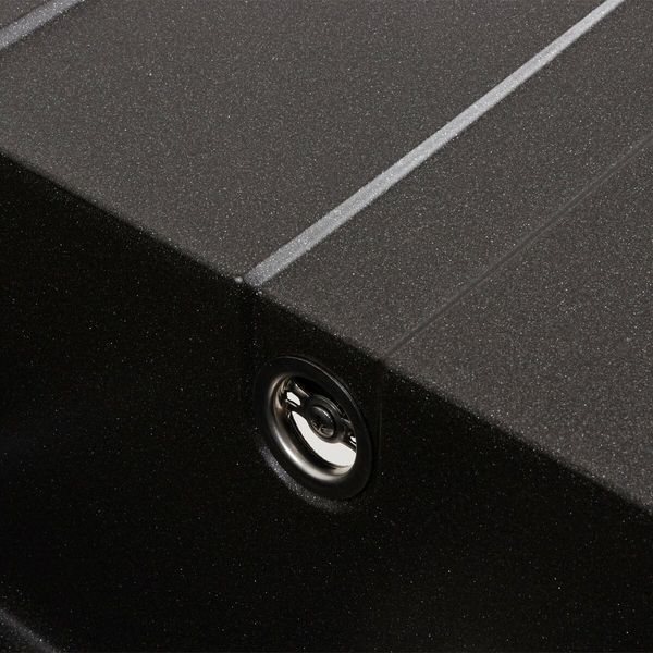 Гранитная мойка для кухни Platinum ARIA 5851 матовая Морион 48985 фото