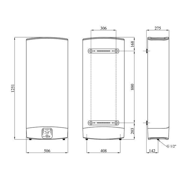 Водонагреватель Ariston VLS EVO 100 EU с мокрым ТЭНом 3626147 CV034107 фото