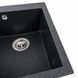 Гранітна мийка для кухні Platinum 4150 SOKIL матовий Карбон 39958 фото 5