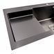 CM 78*50C R Мийка PVD чорна Platinum Handmade з поглибленою полицею (3.0/0.8) 47093 фото 5