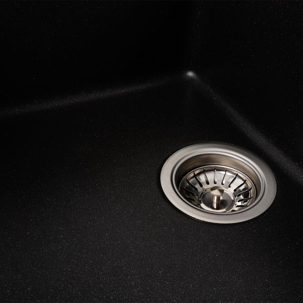 Гранитная мойка для кухни Platinum 7850 TROYA матовый Морион 41659 фото