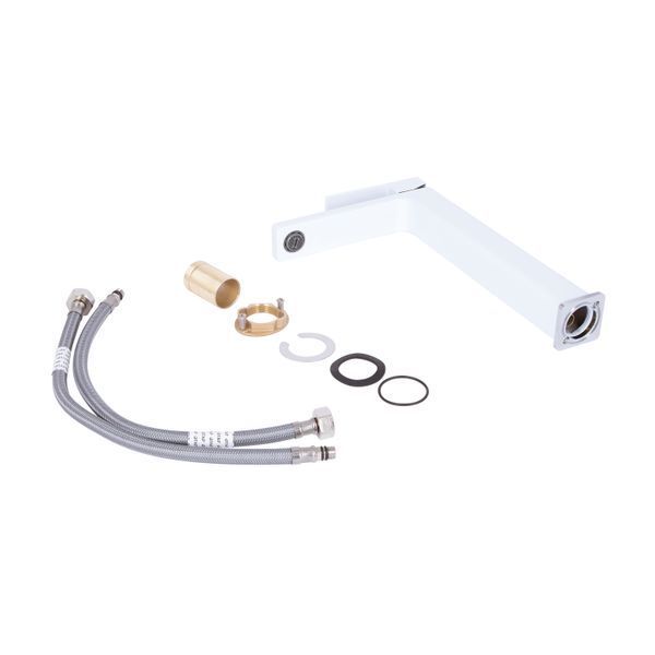 Смеситель для раковины Qtap Gemini высокий QTGEM269CRW45679 Chrome/White SD00051803 фото