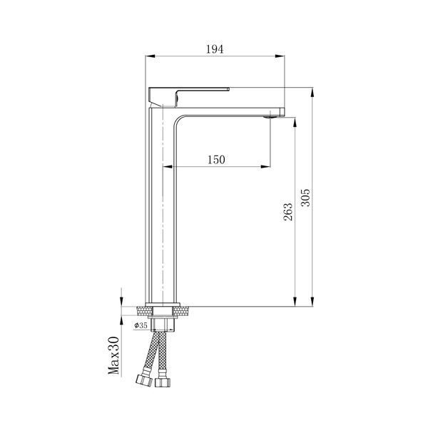 Смеситель для раковины Qtap Gemini высокий QTGEM269CRW45679 Chrome/White SD00051803 фото