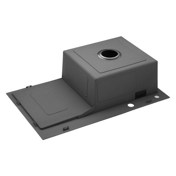 Комплект кухонной мойки Kroner KRP Schwarze 78х49HM PVD ST07 Grafite SL44792 фото