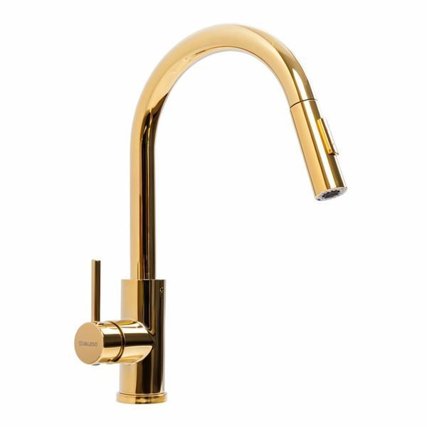 Комплект кухонної мийки Platinum Handmade 50*50 PVD Gold NES-JL7 pl23218 фото