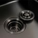 Кухонная мойка черная 60*50 PVD Platinum Handmade (сифон круглый, 3,0/0,8) 46760 фото 5