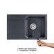 Кухонная мойка Qtap MS 7849 Graphite (QTMS7849GRF) SD00048442 фото 3