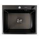 Кухонная мойка черная 60*50 PVD Platinum Handmade (сифон круглый, 3,0/0,8) 46760 фото 1