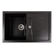 Гранитная мойка для кухни Platinum 7850 TROYA матовый Морион 41659 фото 1