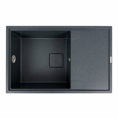 Гранитная мойка для кухни Platinum GALANS 7950 матовая Антрацит 51322 фото