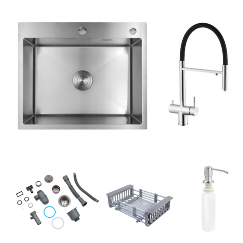 Комплект кухонной мойки KRP Geb&uuml;rstet - 6050HM ST030221 фото