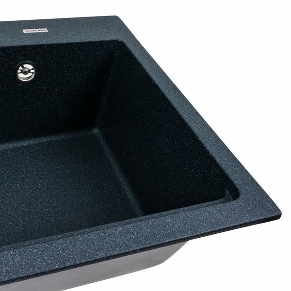 Гранітна мийка для кухні Platinum NIKA 7545 матова Антрацит 47781 фото