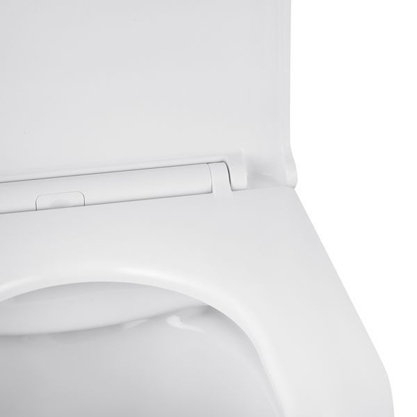 Комплект 4 в 1: Инсталляция Grohe Rapid SL 3 в 1 38772001 + Унитаз безободковый Kroner Harz WHI493736 RIMLESS с сиденьем Slim Duroplast / Soft-close / Quick relase KH493736WHIR (38772001KH493736) CV033817 фото