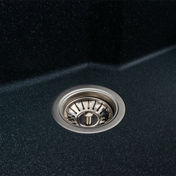 Гранітна мийка для кухні Platinum NIKA 7545 матова Антрацит 47781 фото