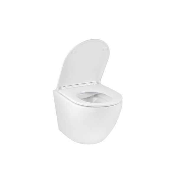 Комплект 4 в 1: Инсталляция Grohe Rapid SL 3 в 1 38772001 + Унитаз безободковый Kroner Harz WHI493736 RIMLESS с сиденьем Slim Duroplast / Soft-close / Quick relase KH493736WHIR (38772001KH493736) CV033817 фото