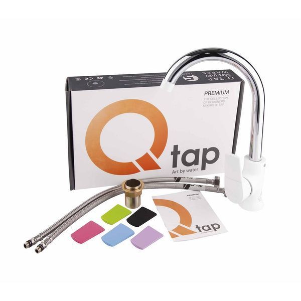Смеситель для кухни Qtap Polaris WHI 007F SD00030351 фото
