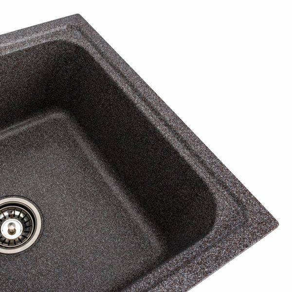 Гранитная мойка для кухни Platinum EQUATORIA 7950 матовая Микс 49276 фото