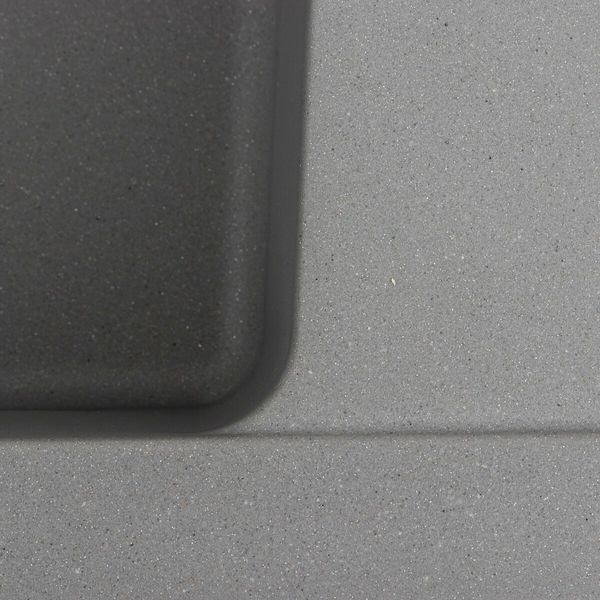 Гранитная мойка для кухни Platinum 6250 ZIRKONE матовый Серый металлик 41595 фото