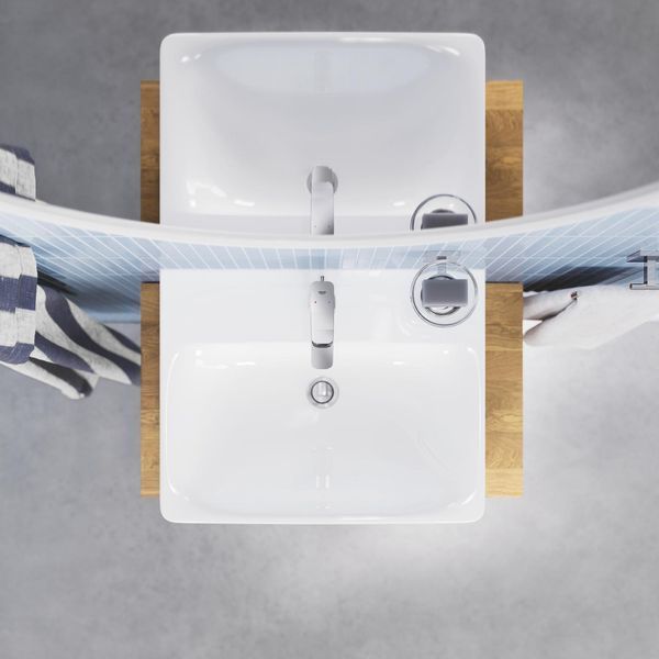 Смеситель для раковины Grohe QuickFix Dice M-Size 1018320000 с донным клапаном CV036182 фото