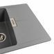 Гранитная мойка для кухни Platinum 6250 ZIRKONE матовый Серый металлик 41595 фото 6