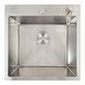Кухонная мойка 50*50 нержавейка DECOR Platinum Handmade (сифон круглый, 3,0/0,8) 45919 фото 1