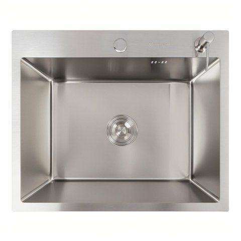 Кухонна мийка нержавійка 60*50 Platinum Handmade (3.0/0.8) 46759 фото