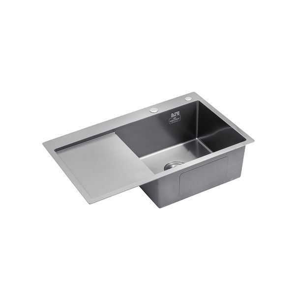 Комплект кухонной мойки KRP Schwarze - 7849RHM PVD ST042381 фото